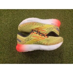 Brooks Glycerin 20 1103821D725 Mens 9 Running Shoes Lime Red Ebony Black Sneaker